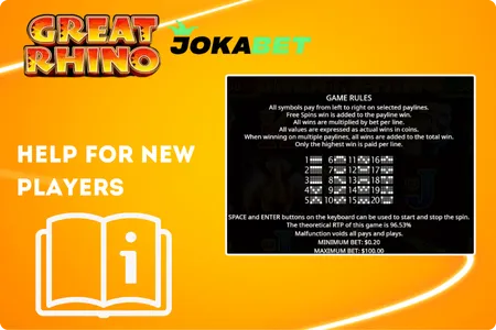 Great Rhino Jokabet Features